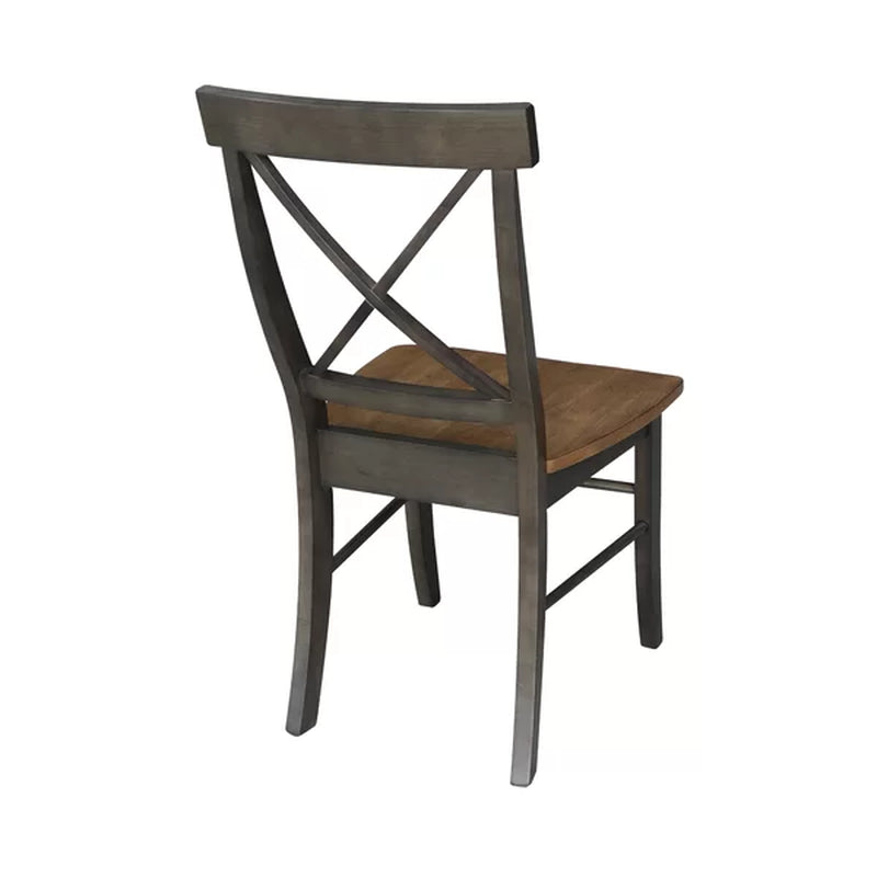 Solid Wood Cross Back Side Chair