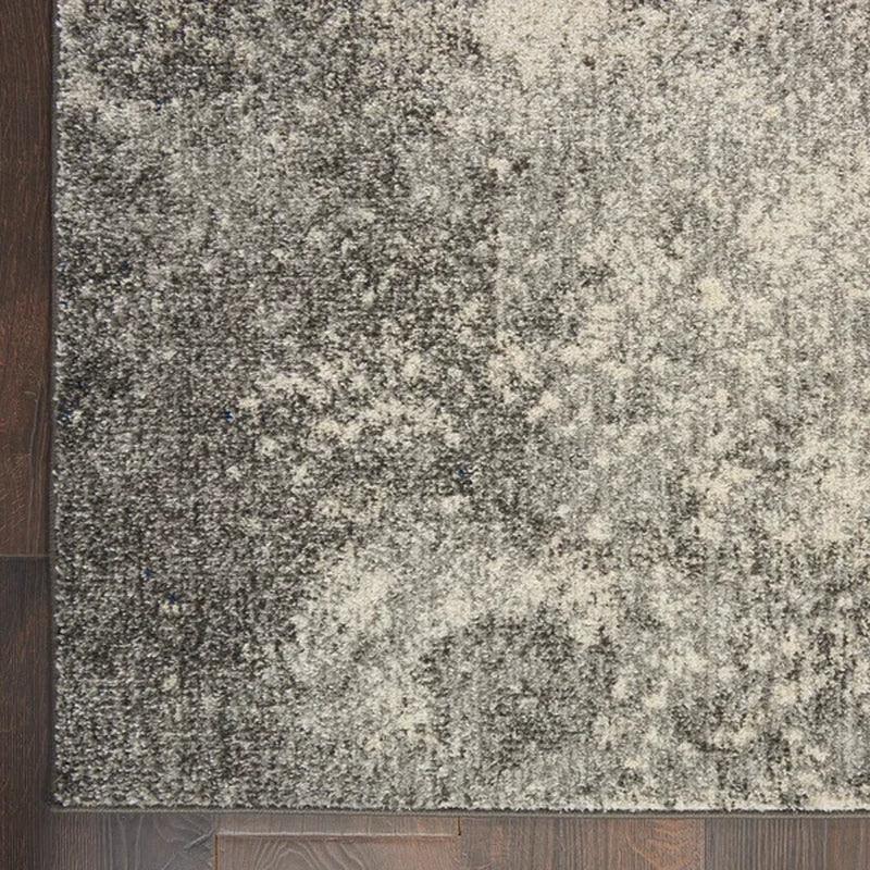 Abbate Power Loom Performance Charcoal Gray/Ivory/Midnight Blue Rug