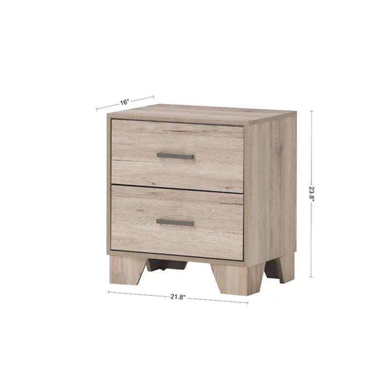 Beckville Solid + Manufactured Wood Nightstand