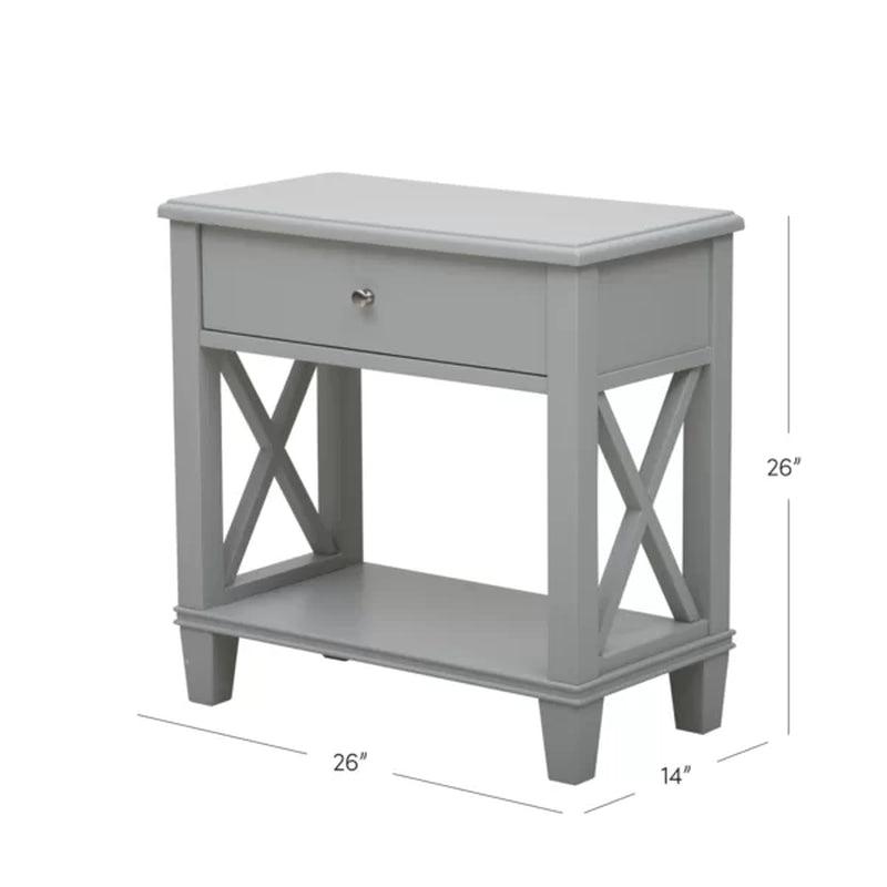 26'' Tall End Table with Storage