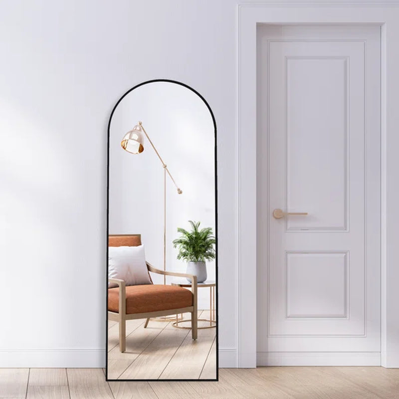 Neida Arched Full Length Mirror with Aluminum Alloy Frame