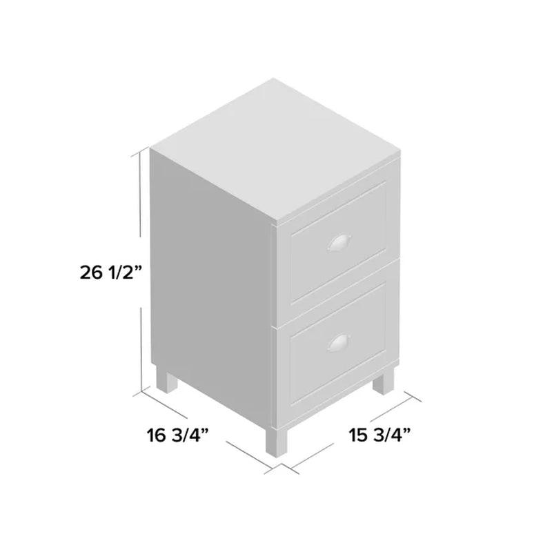 Brodan 15.75'' Wide 2 -Drawer Vertical Filing Cabinet