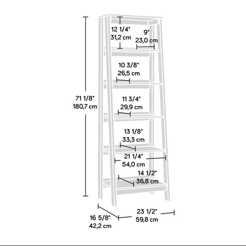 Massena 71.125'' H X 23.5'' W Ladder Bookcase