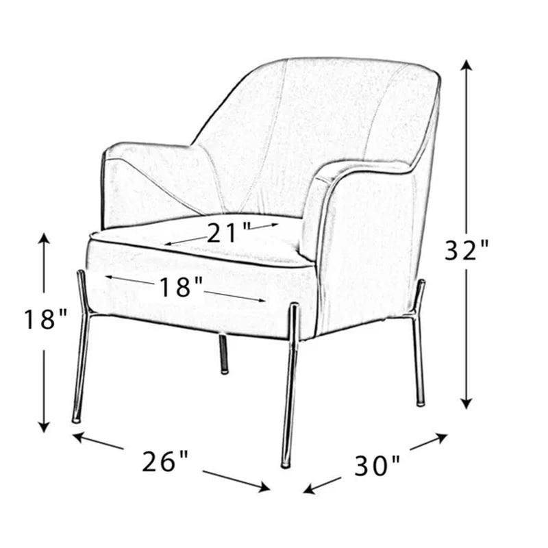 Cleo Upholstered Armchair Nordic Designs Inc