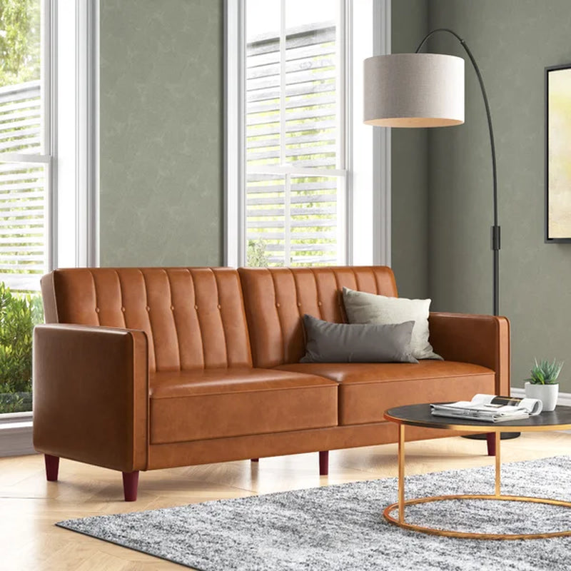 Vegan Leather Sleeper Sofa Nordic