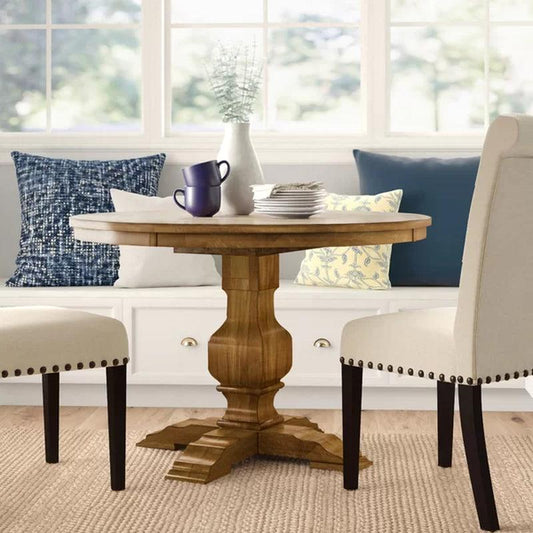 Arisa 45'' Solid Wood Pedestal Dining Table