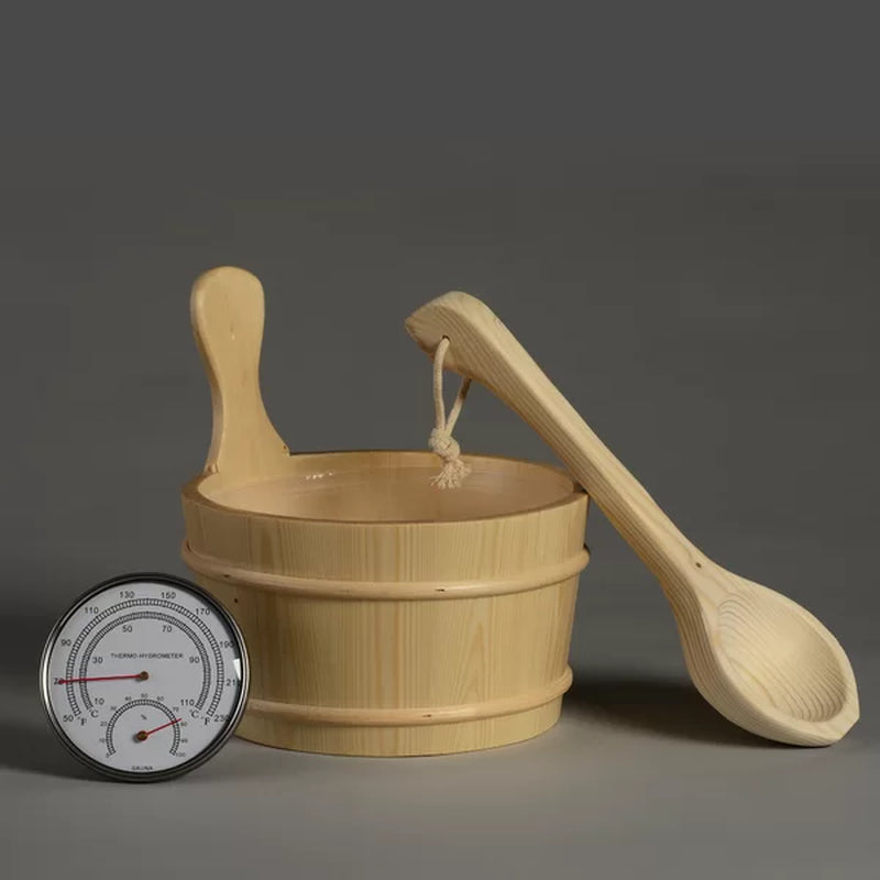 Bucket, Ladle, Thermometer and Hygrometer