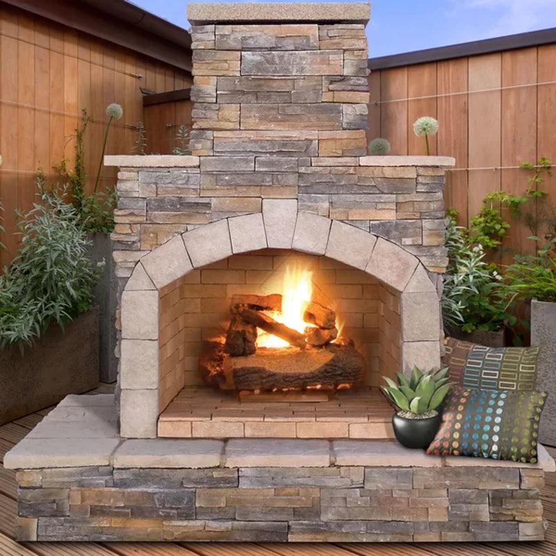 78'' H Steel Outdoor Fireplace