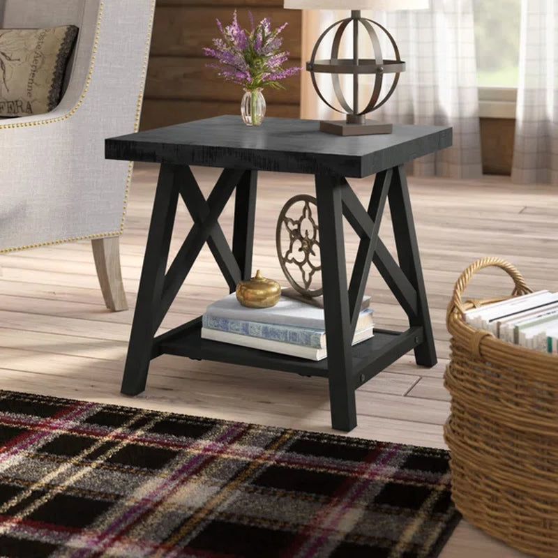 Isakson 22'' Tall Trestle End Table